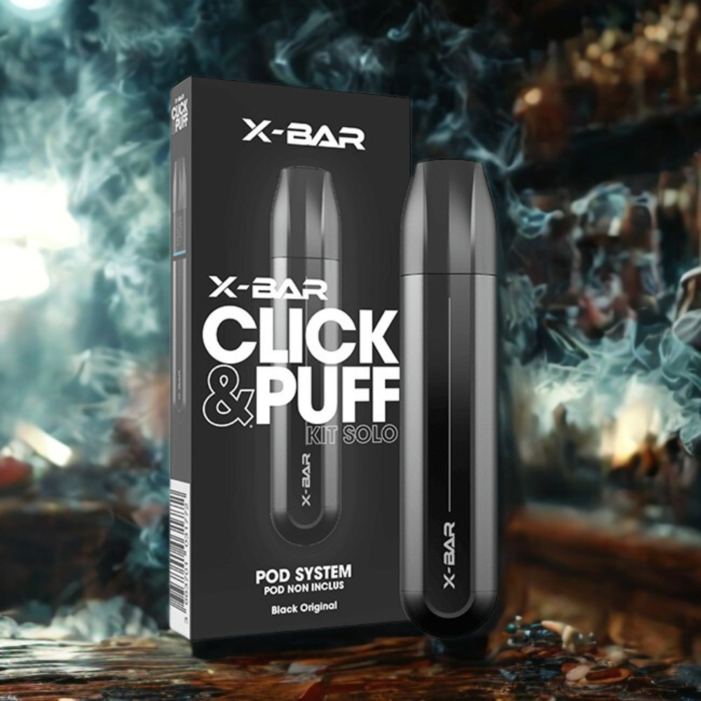 CLICK AND PUFF NOIRE Promotion: 1 Click & Puff acheté + 1 pods achété = 1 pods offert