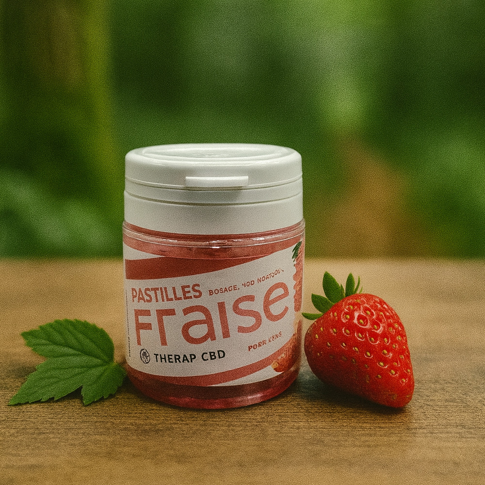 Pastilles CBD Fraise des Bois