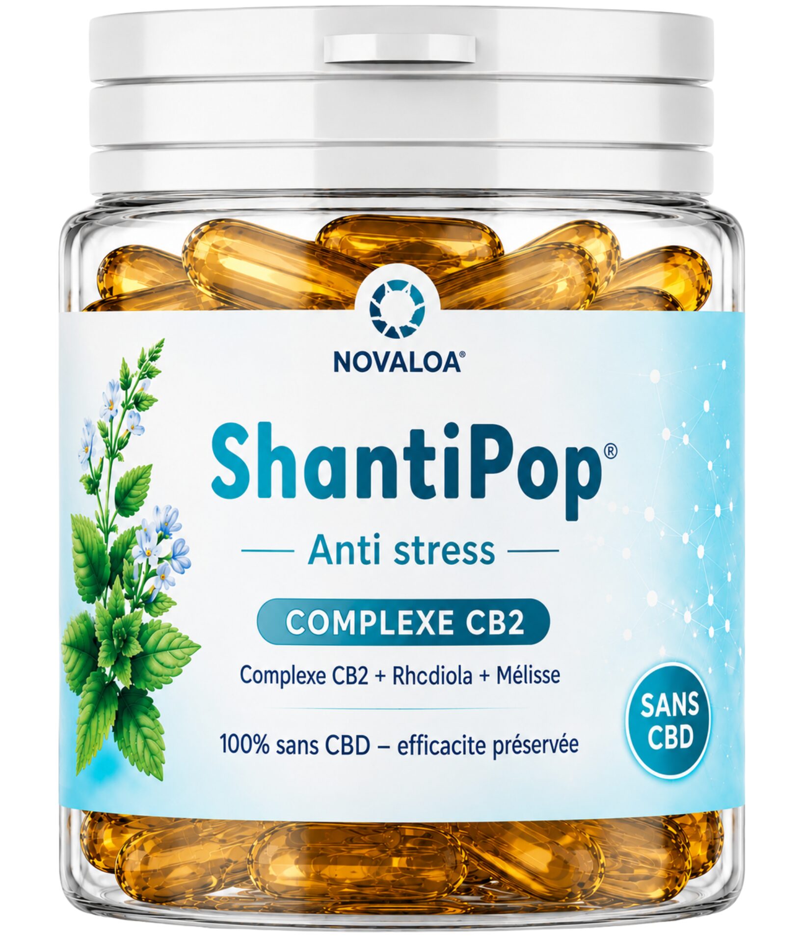 Gélules CB2 Anti-Stress Rhodiola et Mélisse NIMES